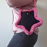 Thumbnail for Gehaakte tas 'zwart en roze ster'