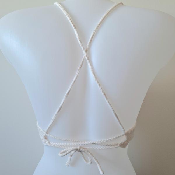 Gehaakt topje | Crème, geel, groen, fuchsia en lichtroze