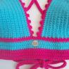 Thumbnail for Gehaakt topje | Turquoise en knalroze