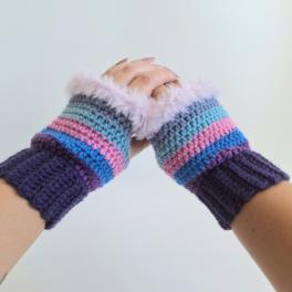 Gehaakte handschoenen - gehaakte vingerloze handschoenen | Coraline vibes