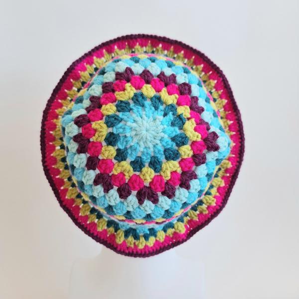 Gehaakte bucket hat | Mintgroen, turquoise, petrol, limegroen, knalroze en aubergine paars