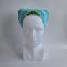 Thumbnail for Gehaakte bandana 'Mintgroen, turquoise en donkergroen'