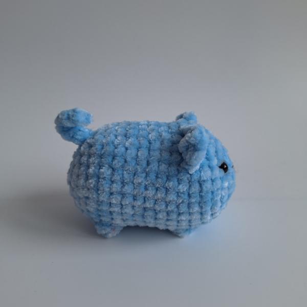 Gehaakte knuffel 'Lichtblauwe kat'