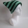Thumbnail for Gehaakte muts | Donkergroen en lichtgroen