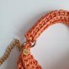 Thumbnail for Gehaakte crossbody tas | Glitter oranje