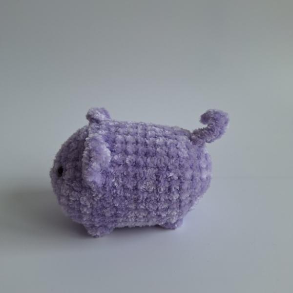 Gehaakte knuffel 'Lila kat'