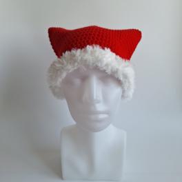 Gehaakte muts met imitatiebont | Santa