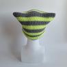 Thumbnail for Gehaakte muts | Limoengroen en grijs