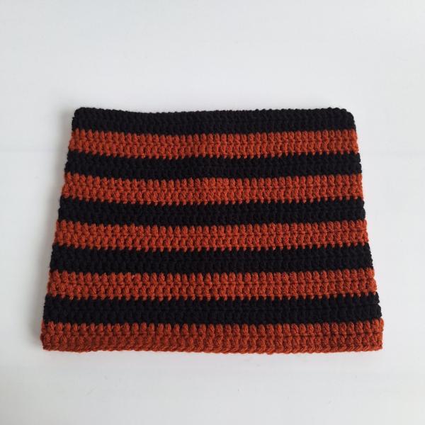 Gehaakte muts | Zwart en roest