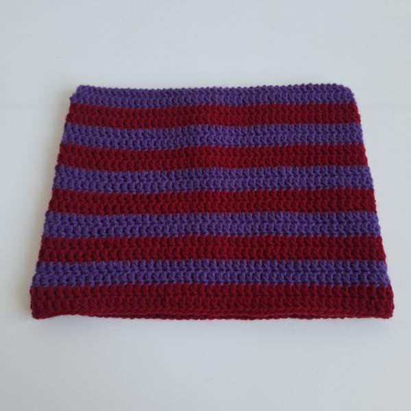 Gehaakte muts | Paars en wijnrood