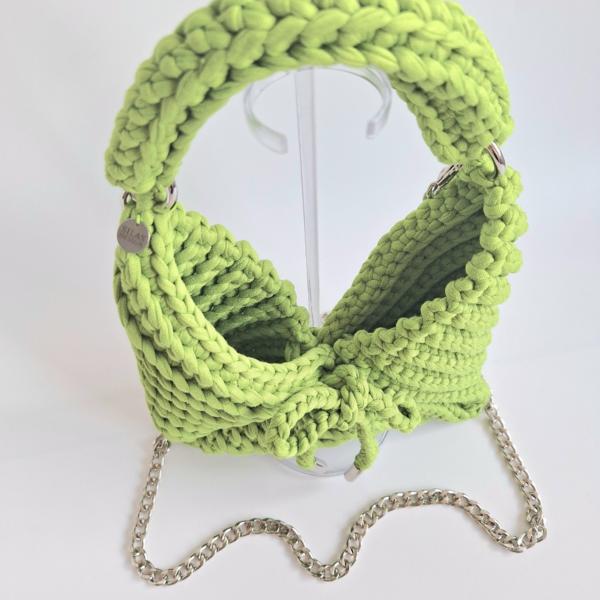 Gehaakte crossbody tas | Appelgroen