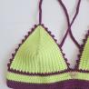Thumbnail for Gehaakt topje | Limegroen en aubergine paars