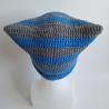 Thumbnail for Gehaakte muts | Blauw en donkergrijs