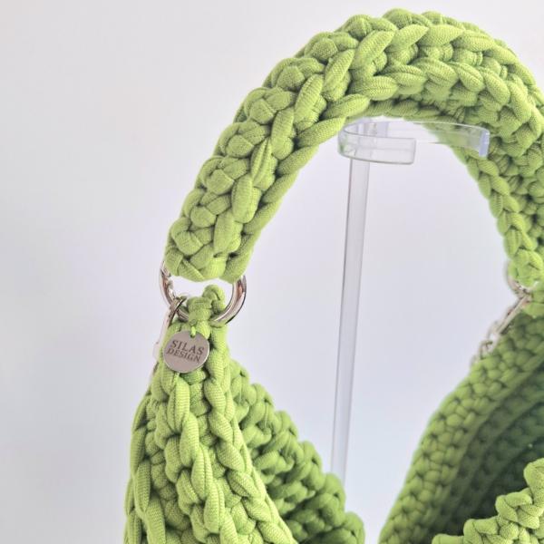 Gehaakte crossbody tas | Appelgroen