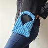 Thumbnail for Gehaakte crossbody tas 'Tiffany blauw'