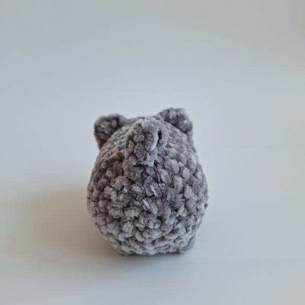 Gehaakte knuffel 'Grijze kat'