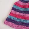 Thumbnail for Gehaakte bucket hat | Blauw, paars, lavendel en roze