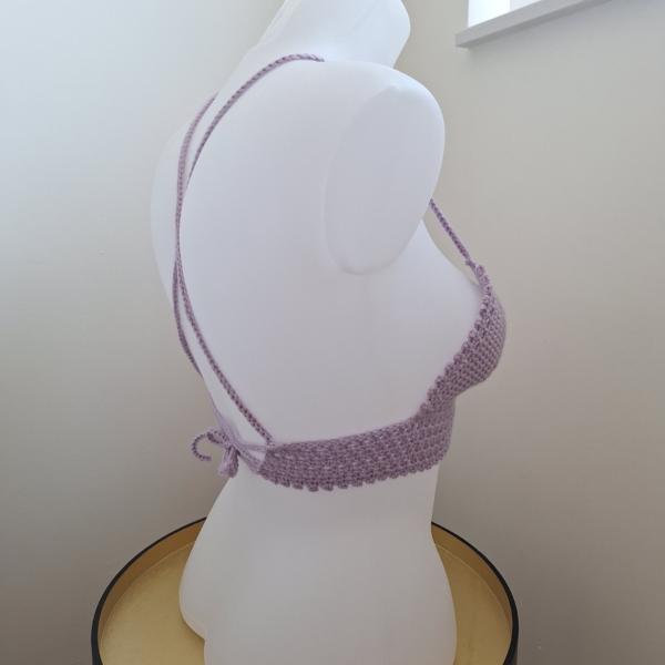 Gehaakt topje 'Loli top lila'