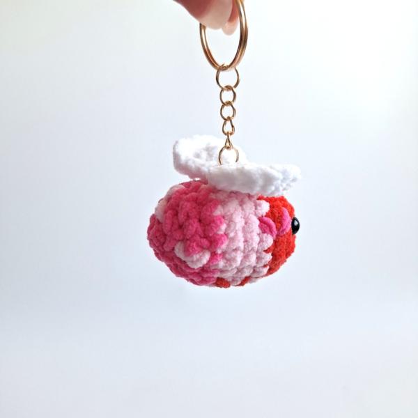 Gehaakte sleutelhanger | Valentijns bij
